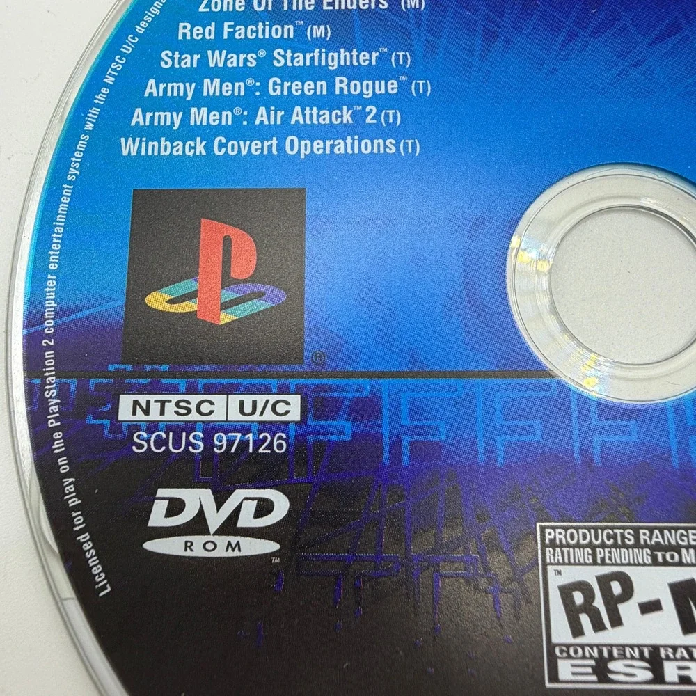 Sony PlayStation 2 Demo Disc Version 2.2 SCUS-97126‎ Retro Gaming Y2K Collector